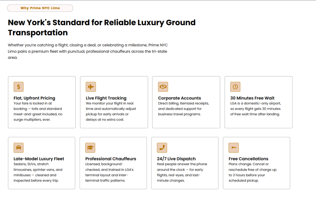 limo website design